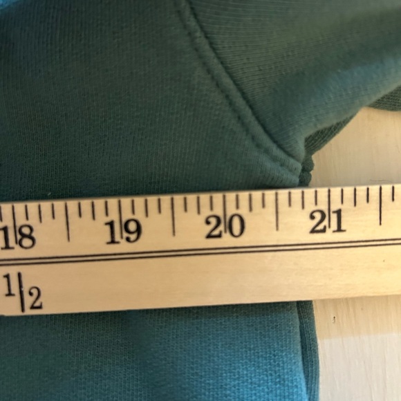 Frank & Eileen triple fleece pullover shirt, green, women’s size medium. - Picture 5 of 6